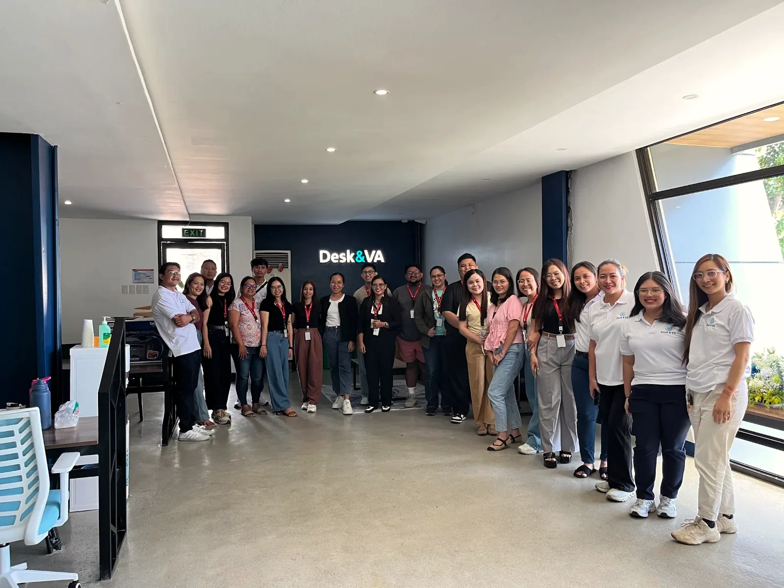 Welcoming a client team to the Desk & VA Downtown office in Dumaguete City